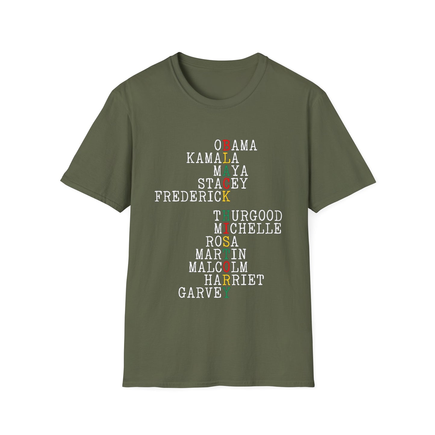 Black History Acrostic T-Shirt - Regular Fit